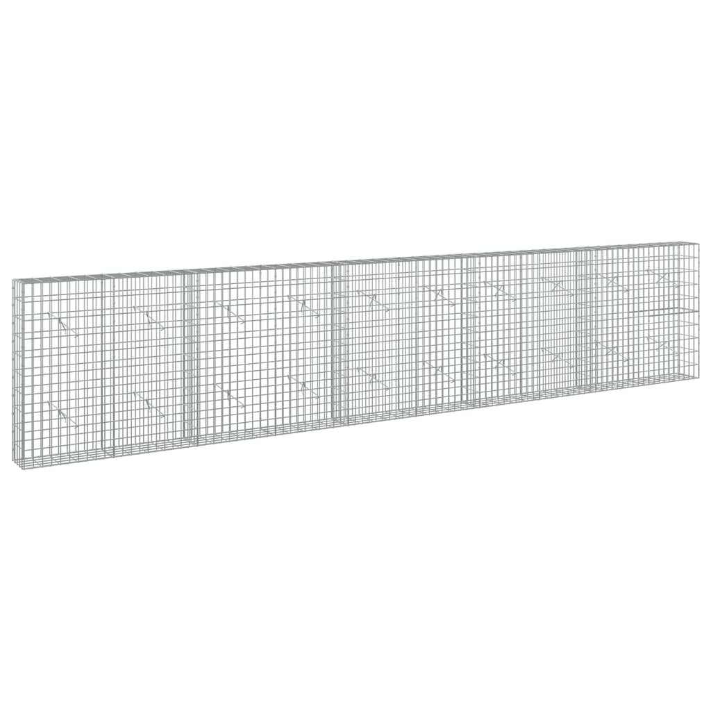 vidaXL Gabion z drutu 3,5 mm i siatką 5x10 cm 500x20x100 cm