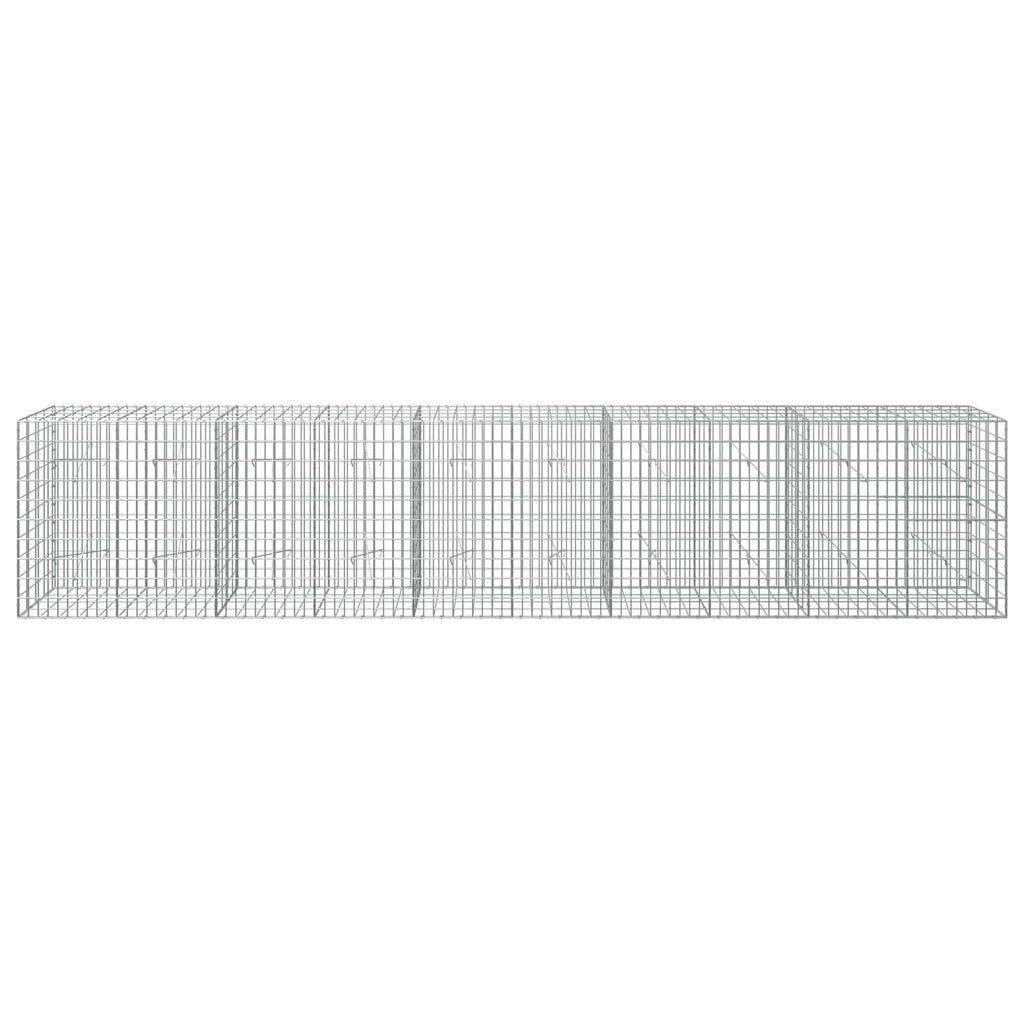 vidaXL Gabion z drutu 3,5 mm i siatką 5x10 cm 500x20x100 cm