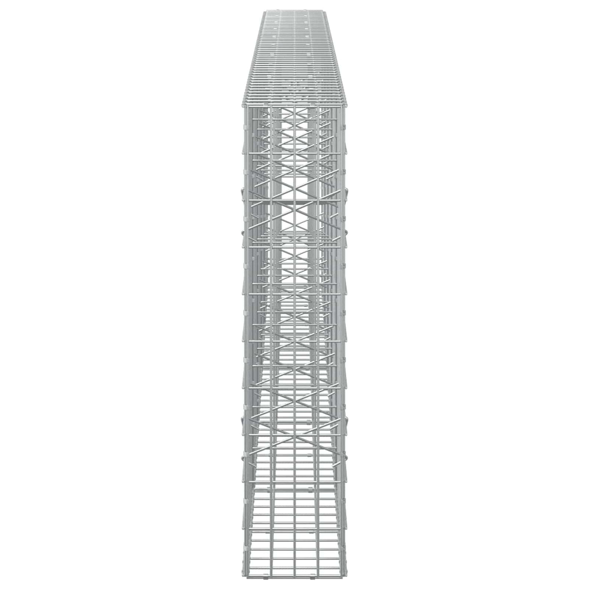 vidaXL Gabion z drutu 3,5 mm i siatką 5x10 cm 500x20x100 cm