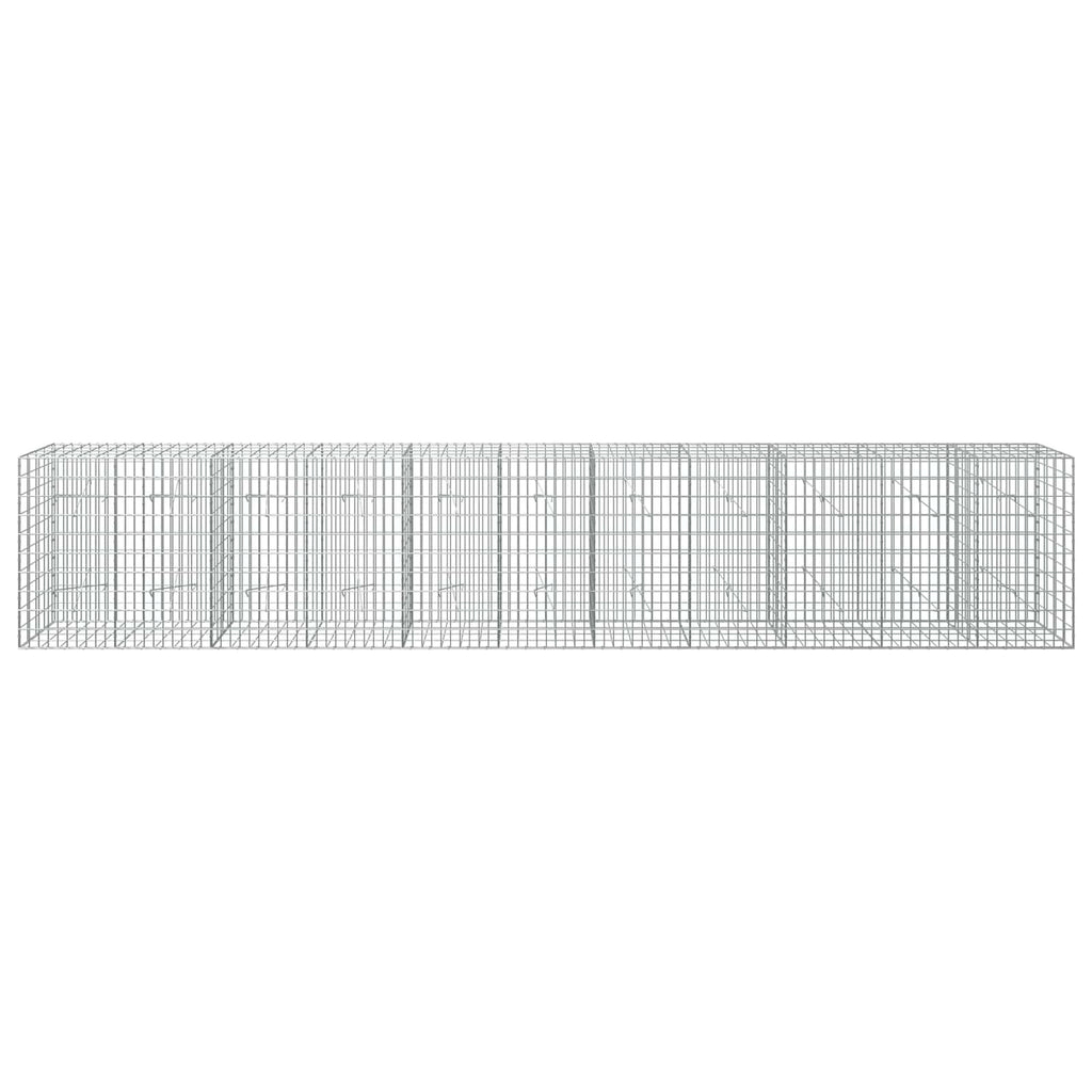 vidaXL Gabion z drutu 3,5 mm i siatką 5x10 cm 550x20x100 cm