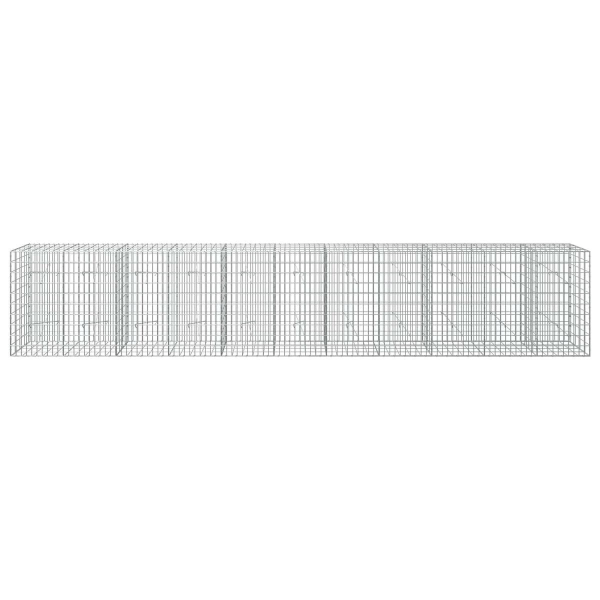 vidaXL Gabion z drutu 3,5 mm i siatką 5x10 cm 550x20x100 cm
