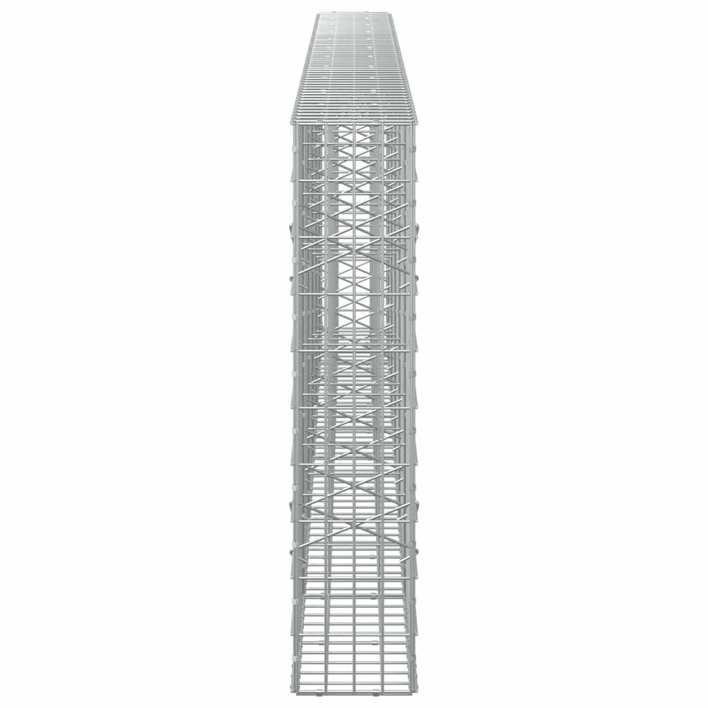 vidaXL Gabion z drutu 3,5 mm i siatką 5x10 cm 550x20x100 cm