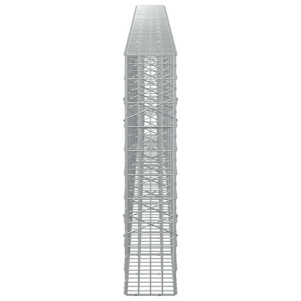 vidaXL Gabion z drutu 3,5 mm i siatką 5x10 cm 650x20x100 cm