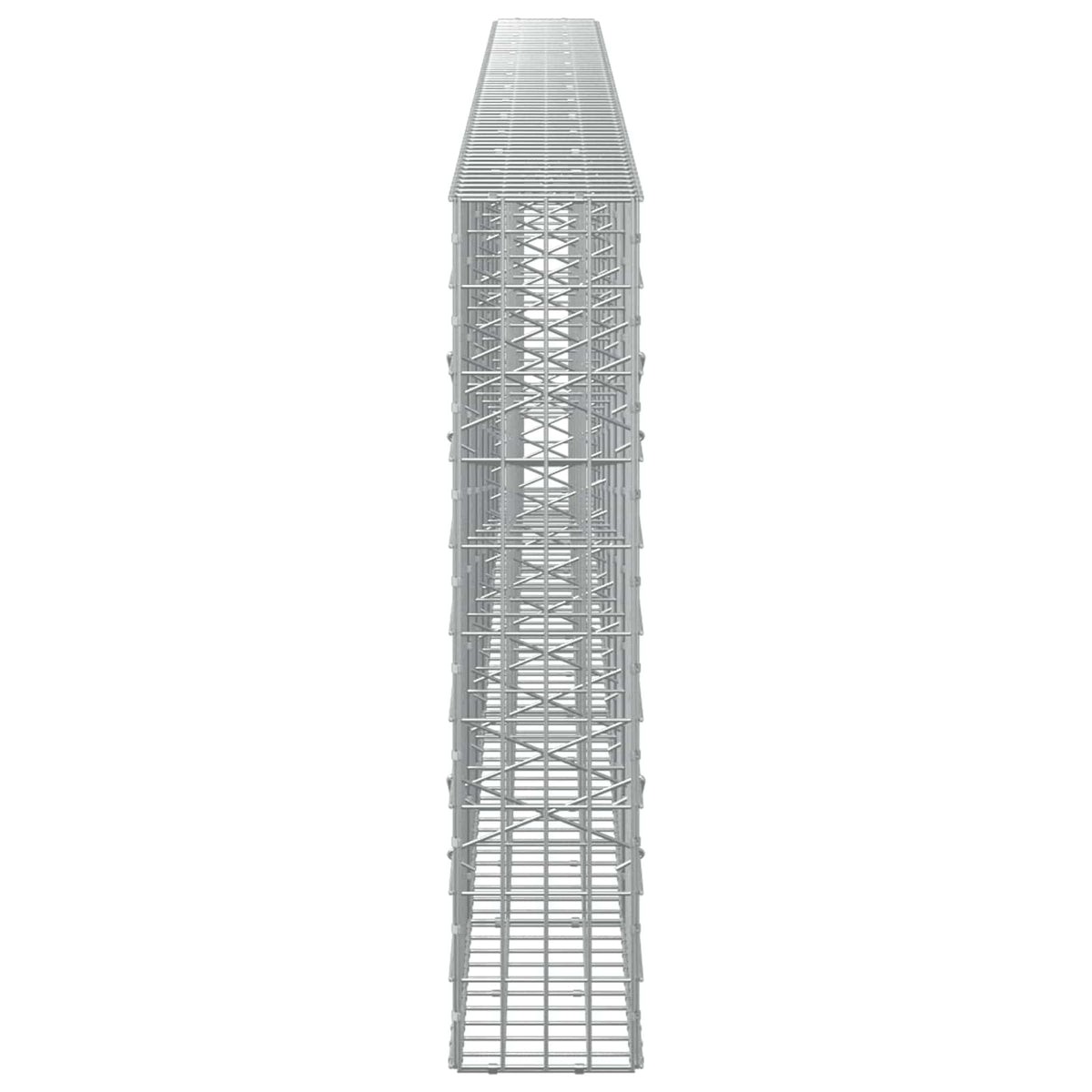 vidaXL Gabion z drutu 3,5 mm i siatką 5x10 cm 650x20x100 cm