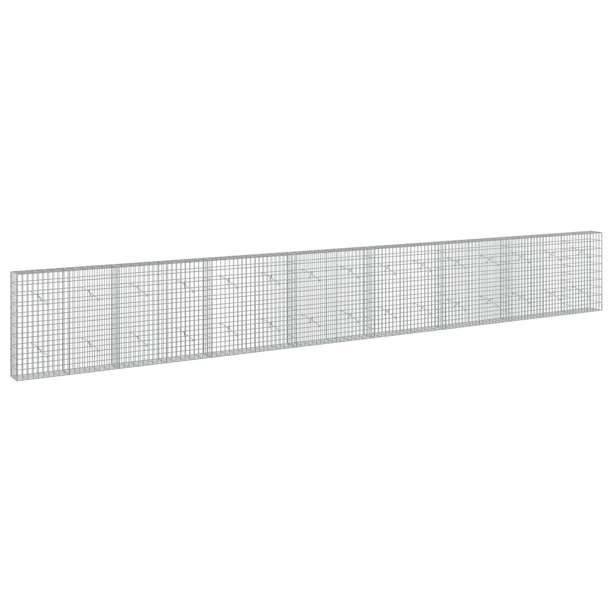 vidaXL Gabion z drutu 3,5 mm i siatką 5x10 cm 750x20x100 cm