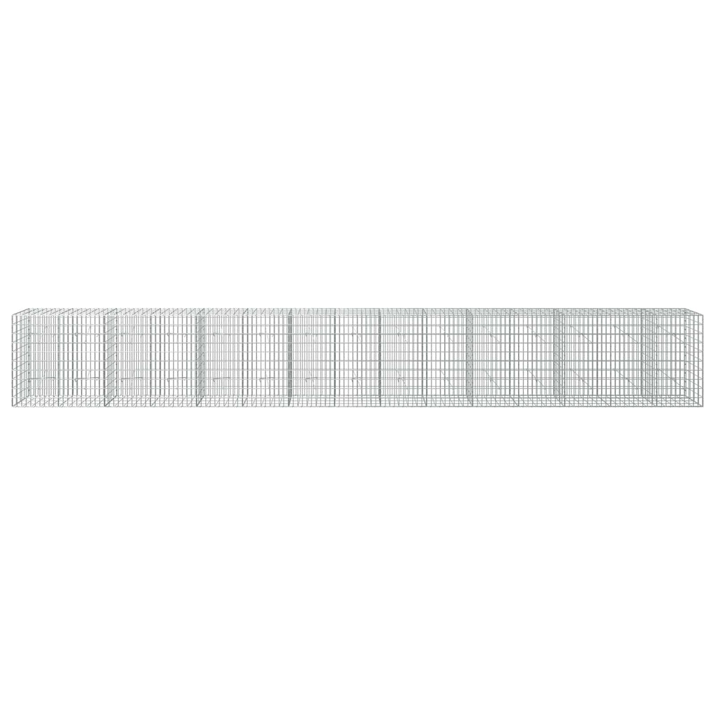 vidaXL Gabion z drutu 3,5 mm i siatką 5x10 cm 750x20x100 cm