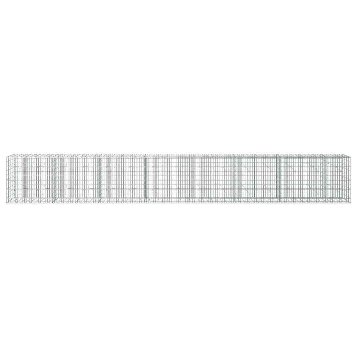 vidaXL Gabion z drutu 3,5 mm i siatką 5x10 cm 750x20x100 cm