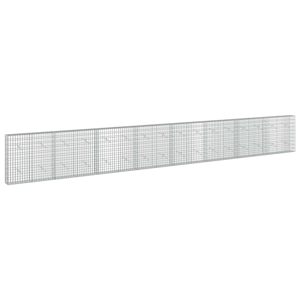vidaXL Gabion z drutu 3,5 mm i siatką 5x10 cm 800x20x100 cm