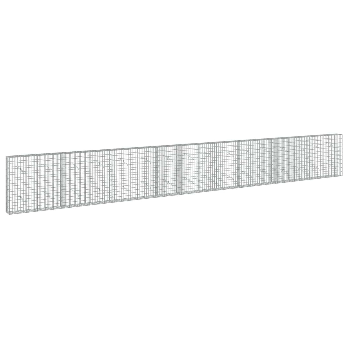 vidaXL Gabion z drutu 3,5 mm i siatką 5x10 cm 800x20x100 cm