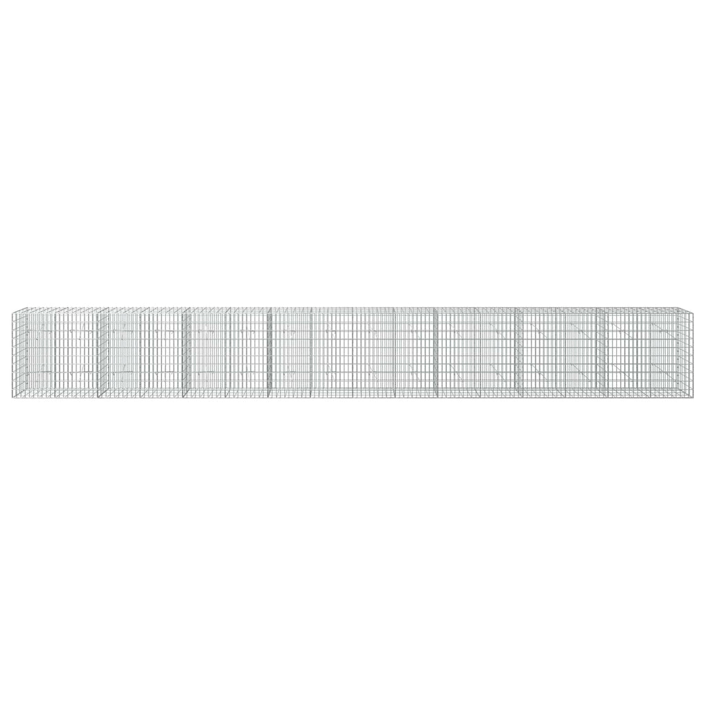 vidaXL Gabion z drutu 3,5 mm i siatką 5x10 cm 800x20x100 cm