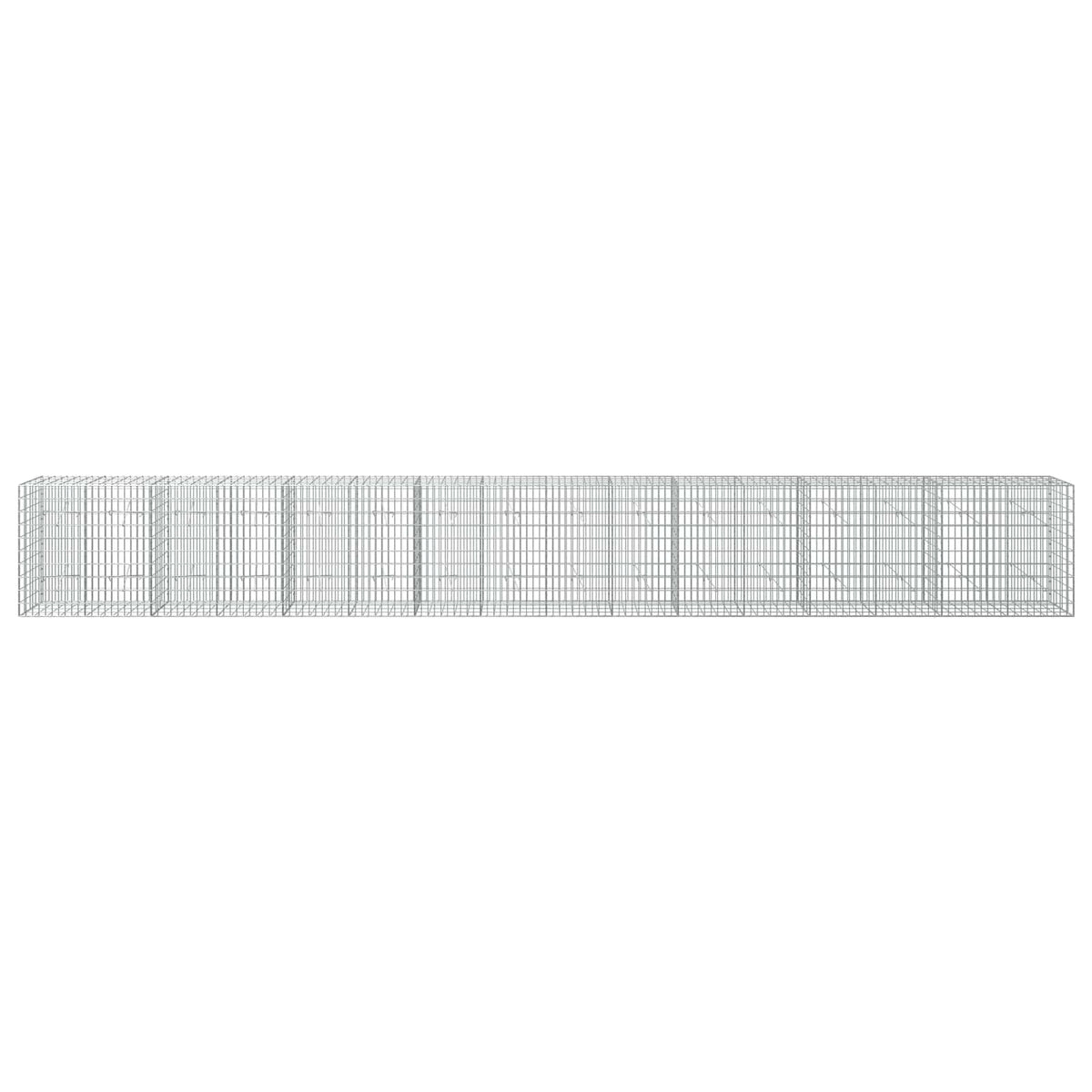 vidaXL Gabion z drutu 3,5 mm i siatką 5x10 cm 800x20x100 cm