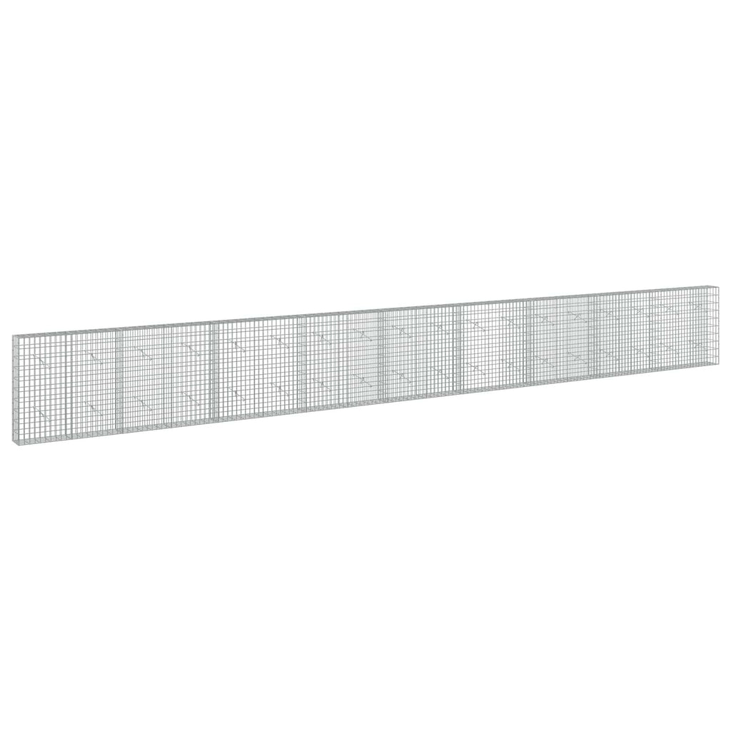 vidaXL Gabion z drutu 3,5 mm i siatką 5x10 cm 900x20x100 cm