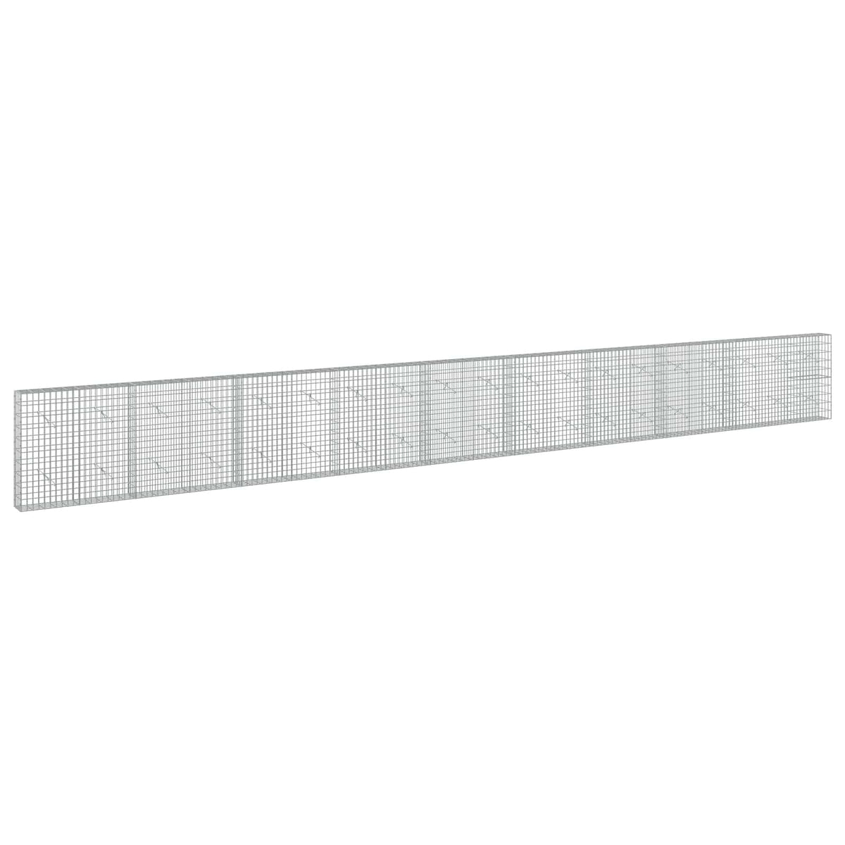 vidaXL Gabion z drutu 3,5 mm i siatką 5x10 cm 950x20x100 cm