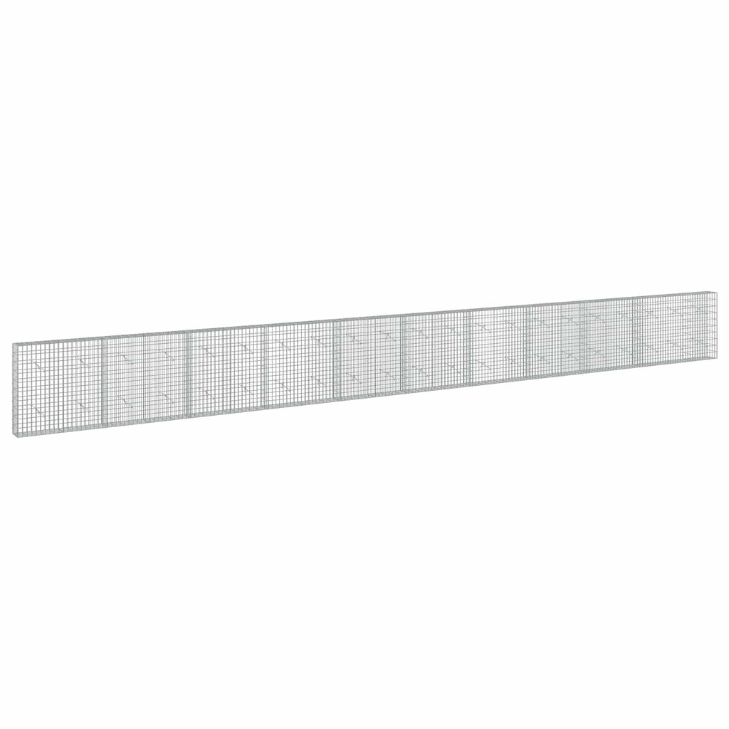 vidaXL Gabion z drutu 3,5 mm i siatką 5x10 cm 1050x20x100 cm