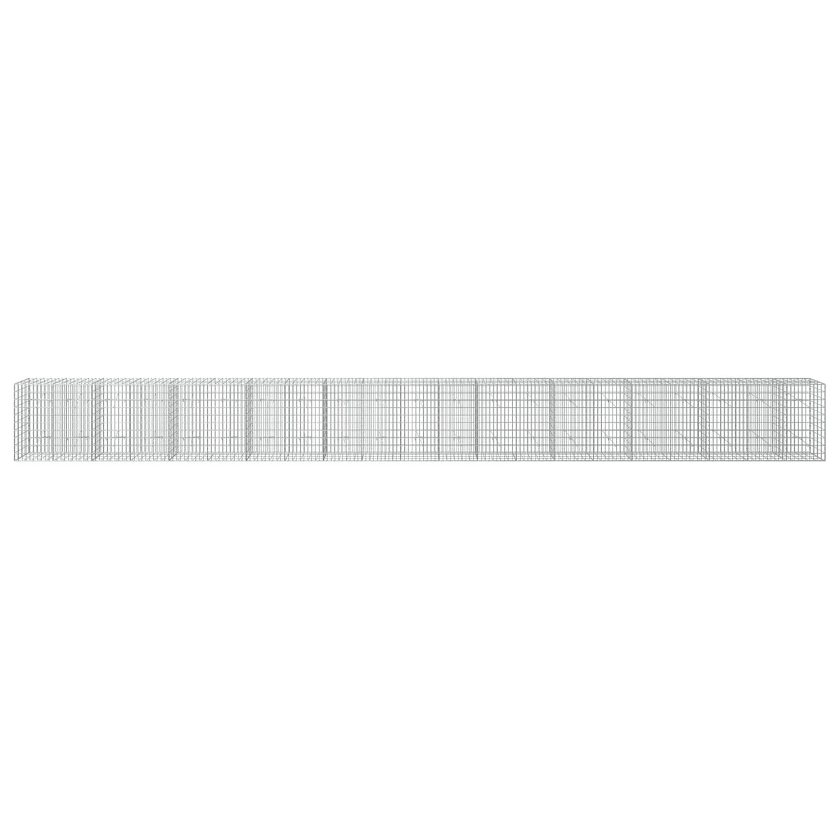 vidaXL Gabion z drutu 3,5 mm i siatką 5x10 cm 1050x20x100 cm