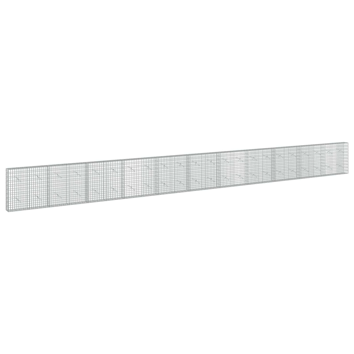 vidaXL Gabion z drutu 3,5 mm i siatką 5x10 cm 1100x20x100 cm