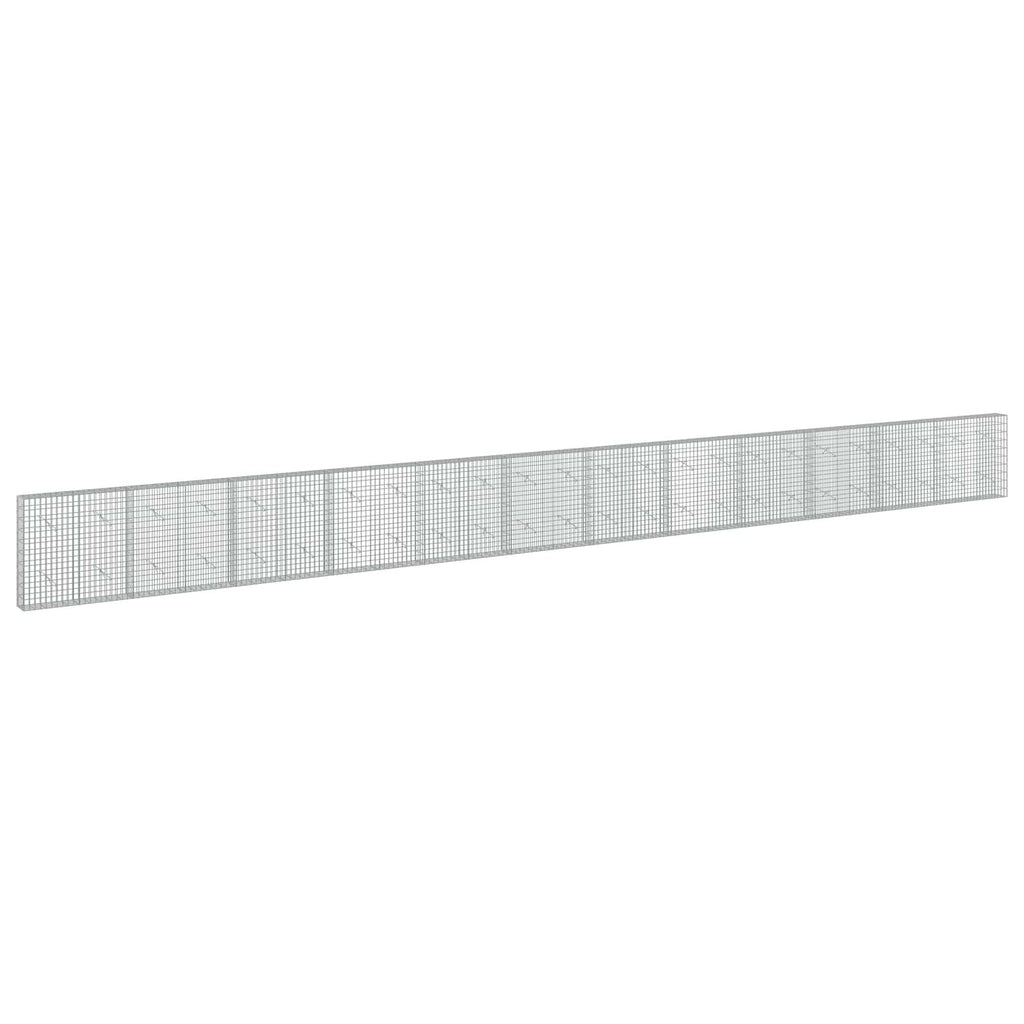 vidaXL Gabion z drutu 3,5 mm i siatką 5x10 cm 1200x20x100 cm