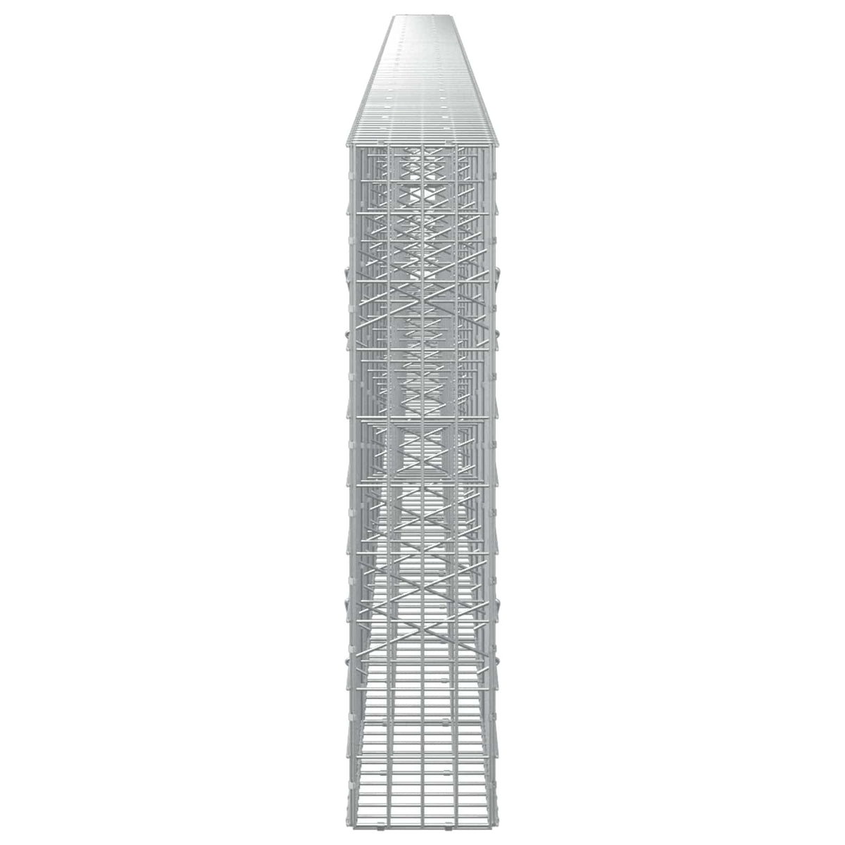 vidaXL Gabion z drutu 3,5 mm i siatką 5x10 cm 1200x20x100 cm