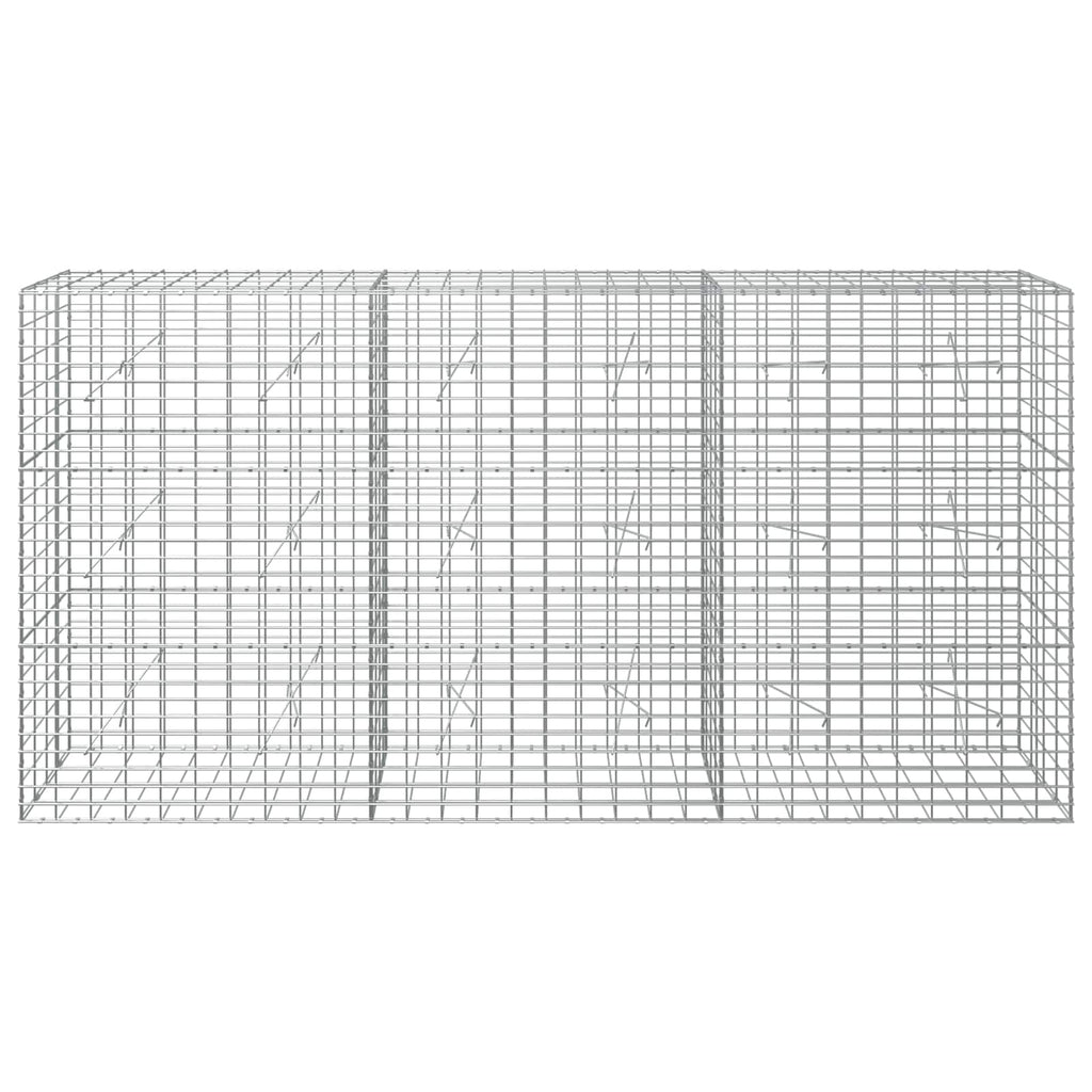 vidaXL Gabion z drutu 3,5 mm i siatką 5x10 cm 300x20x150 cm