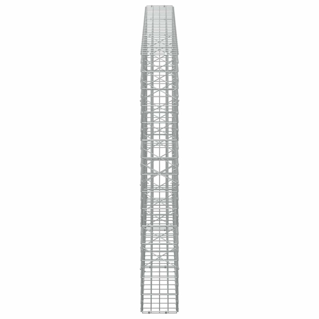 vidaXL Gabion z drutu 3,5 mm i siatką 5x10 cm 300x20x150 cm