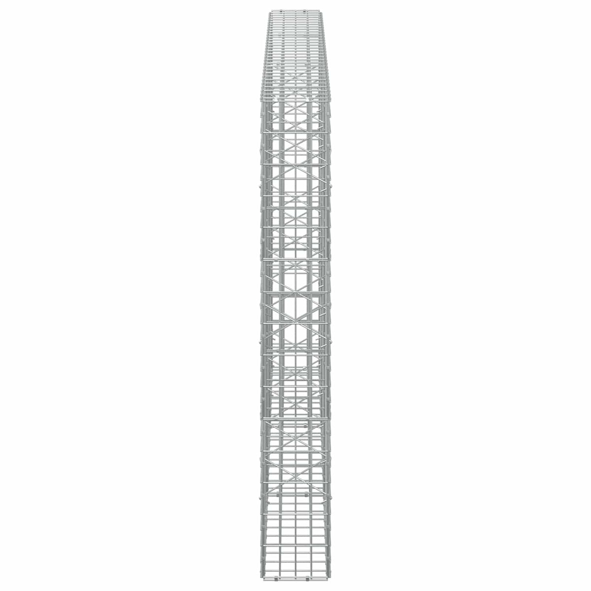 vidaXL Gabion z drutu 3,5 mm i siatką 5x10 cm 300x20x150 cm