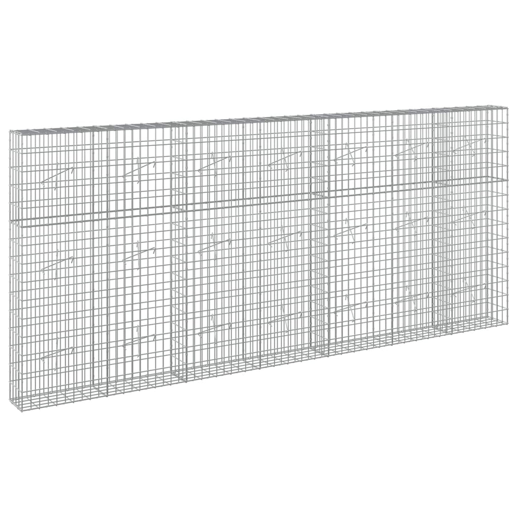 vidaXL Gabion z drutu 3,5 mm i siatką 5x10 cm 350x20x150 cm