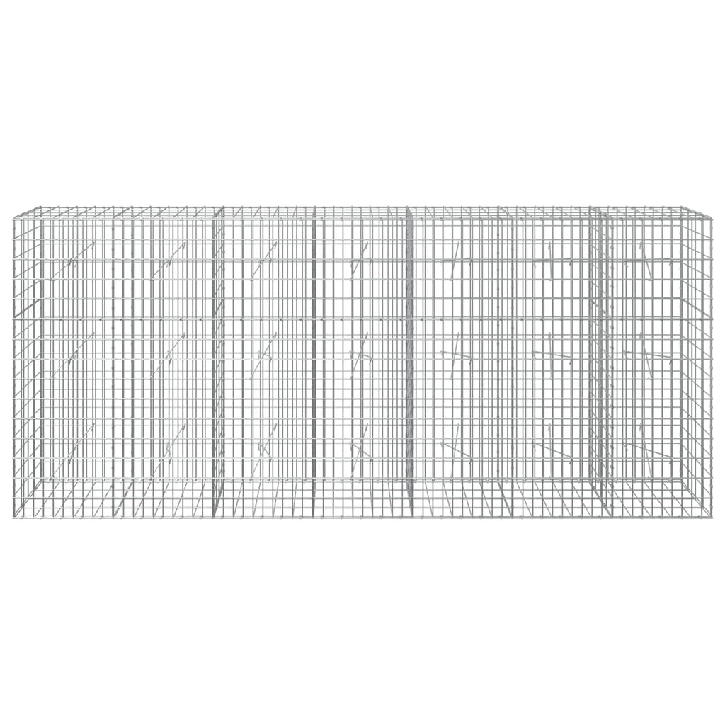 vidaXL Gabion z drutu 3,5 mm i siatką 5x10 cm 350x20x150 cm