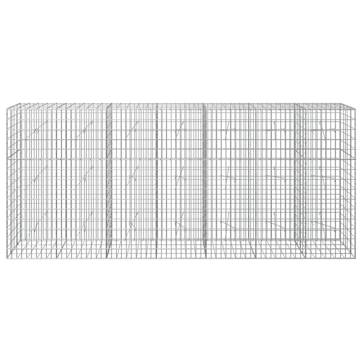 vidaXL Gabion z drutu 3,5 mm i siatką 5x10 cm 350x20x150 cm