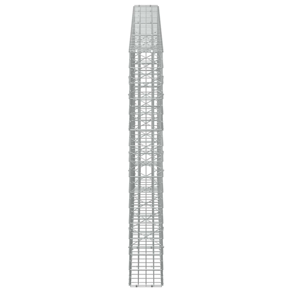 vidaXL Gabion z drutu 3,5 mm i siatką 5x10 cm 350x20x150 cm