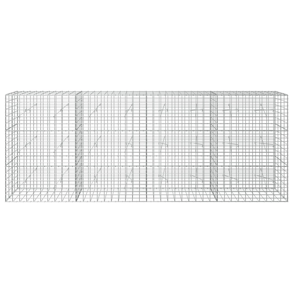 vidaXL Gabion z drutu 3,5 mm i siatką 5x10 cm 400x20x150 cm