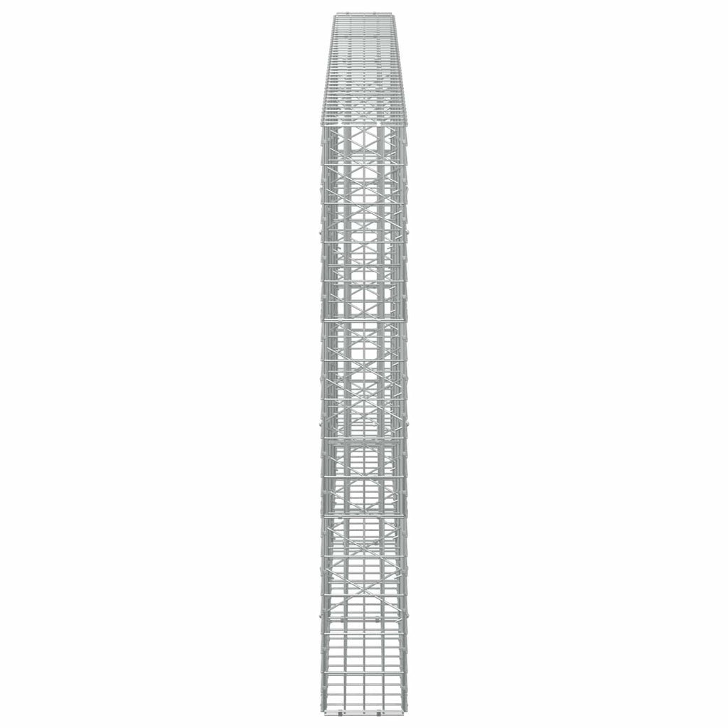 vidaXL Gabion z drutu 3,5 mm i siatką 5x10 cm 400x20x150 cm