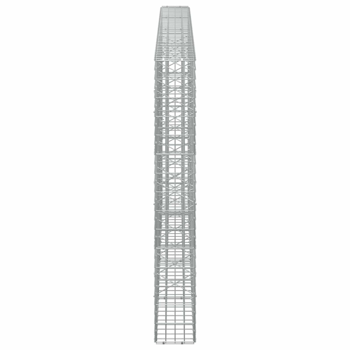 vidaXL Gabion z drutu 3,5 mm i siatką 5x10 cm 400x20x150 cm