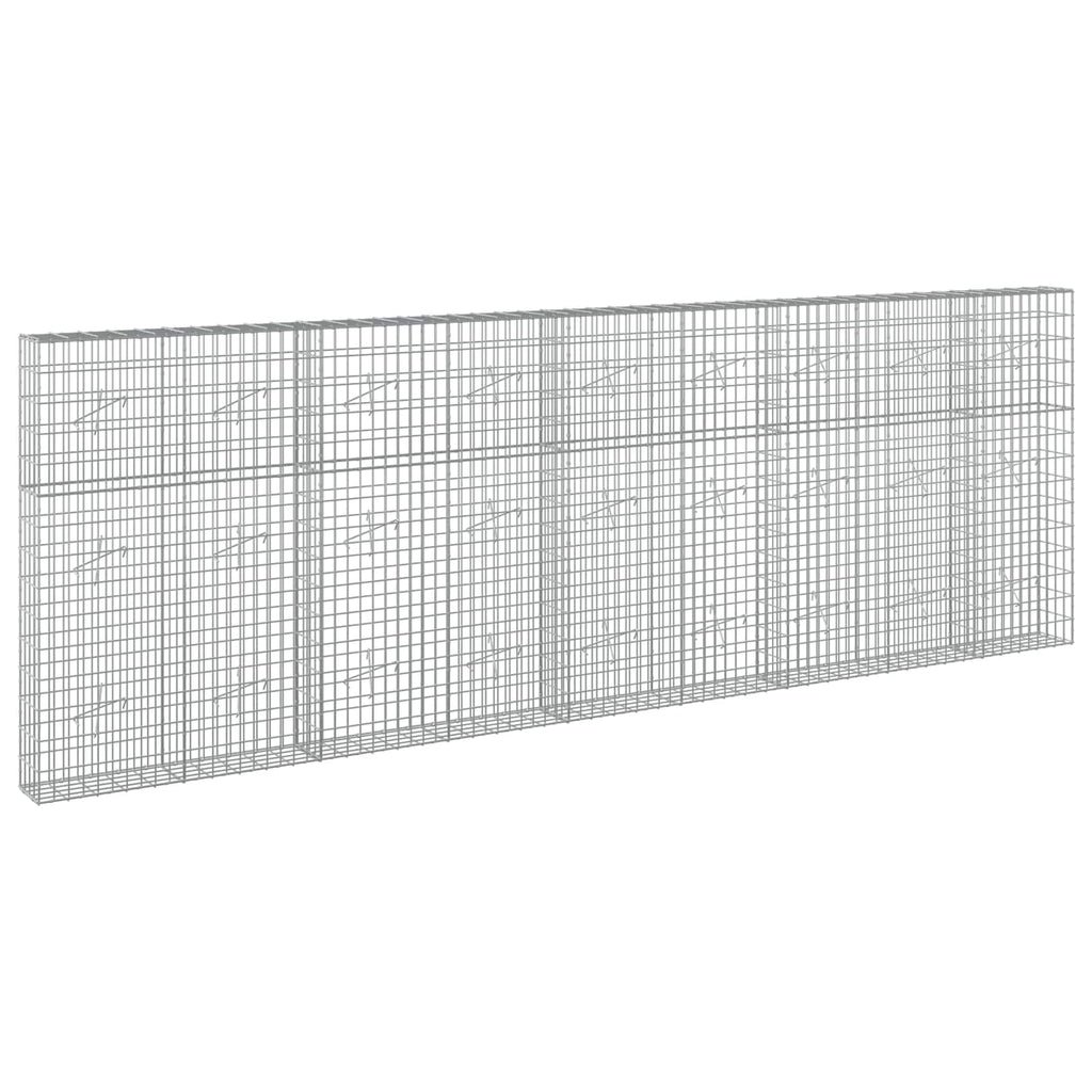 vidaXL Gabion z drutu 3,5 mm i siatką 5x10 cm 450x20x150 cm