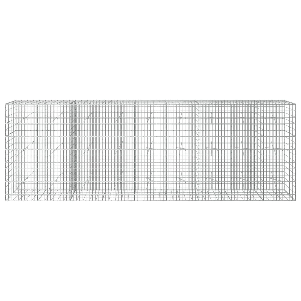 vidaXL Gabion z drutu 3,5 mm i siatką 5x10 cm 450x20x150 cm