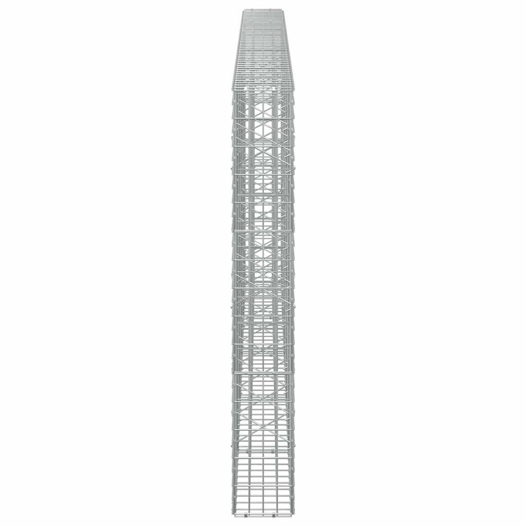 vidaXL Gabion z drutu 3,5 mm i siatką 5x10 cm 500x20x150 cm