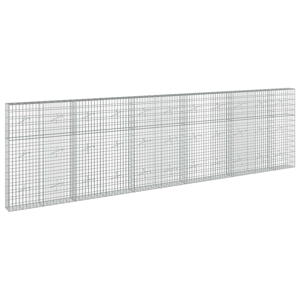 vidaXL Gabion z drutu 3,5 mm i siatką 5x10 cm 550x20x150 cm