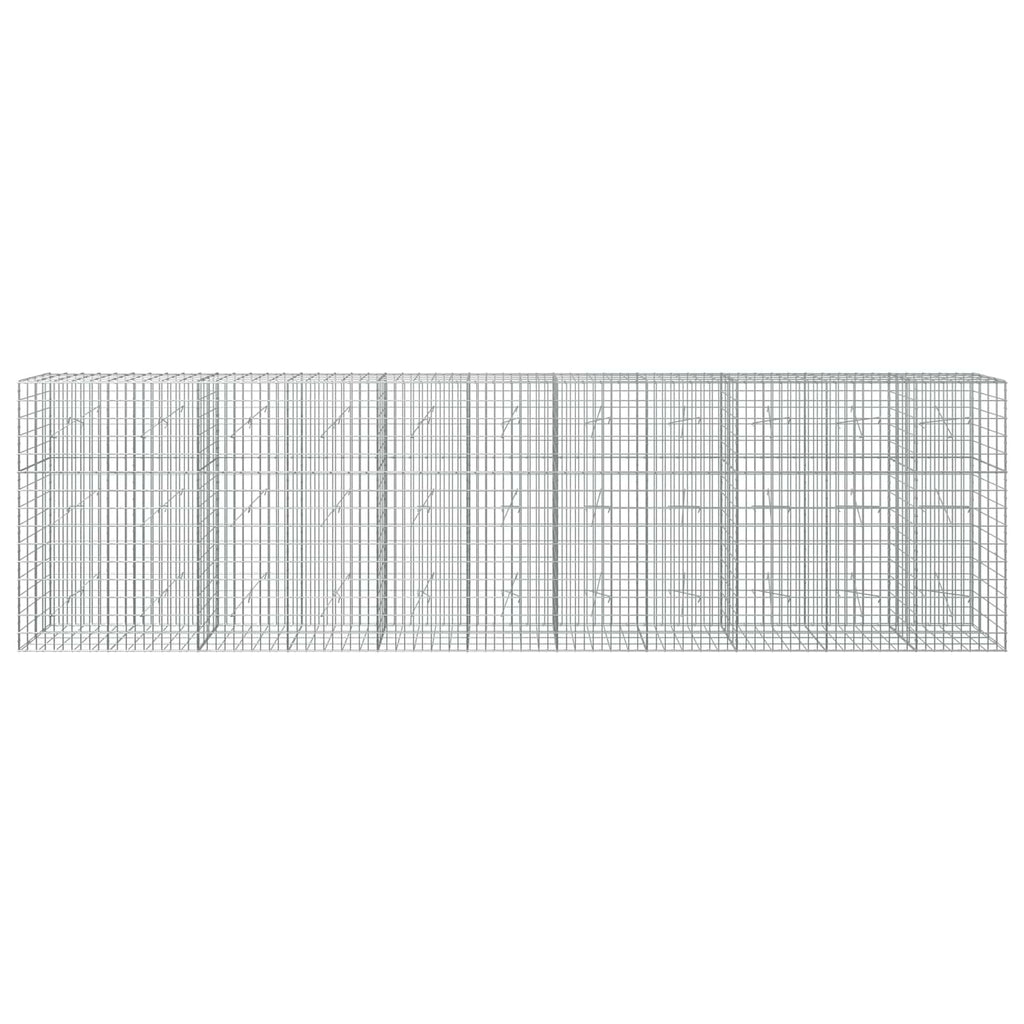 vidaXL Gabion z drutu 3,5 mm i siatką 5x10 cm 550x20x150 cm