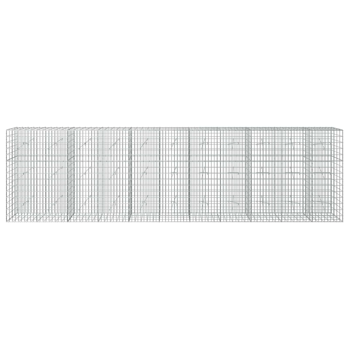 vidaXL Gabion z drutu 3,5 mm i siatką 5x10 cm 550x20x150 cm