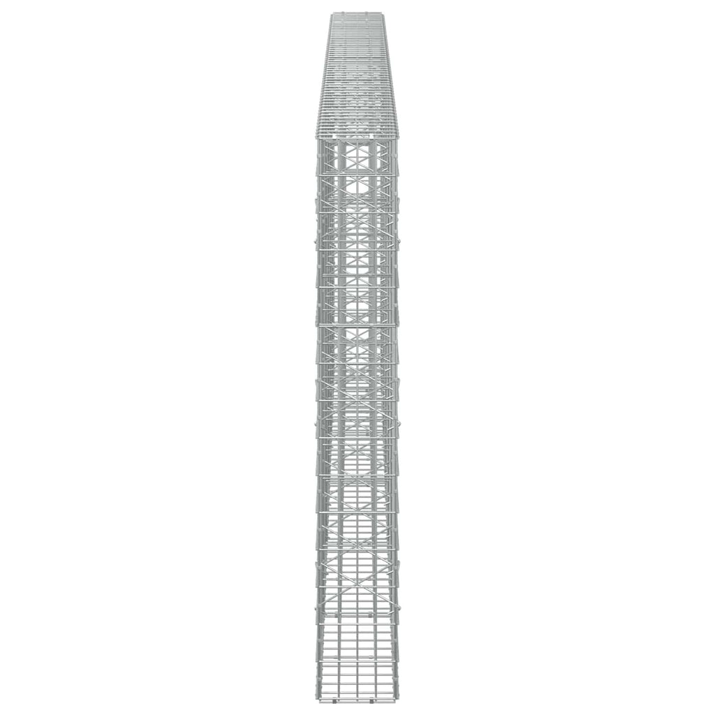 vidaXL Gabion z drutu 3,5 mm i siatką 5x10 cm 550x20x150 cm
