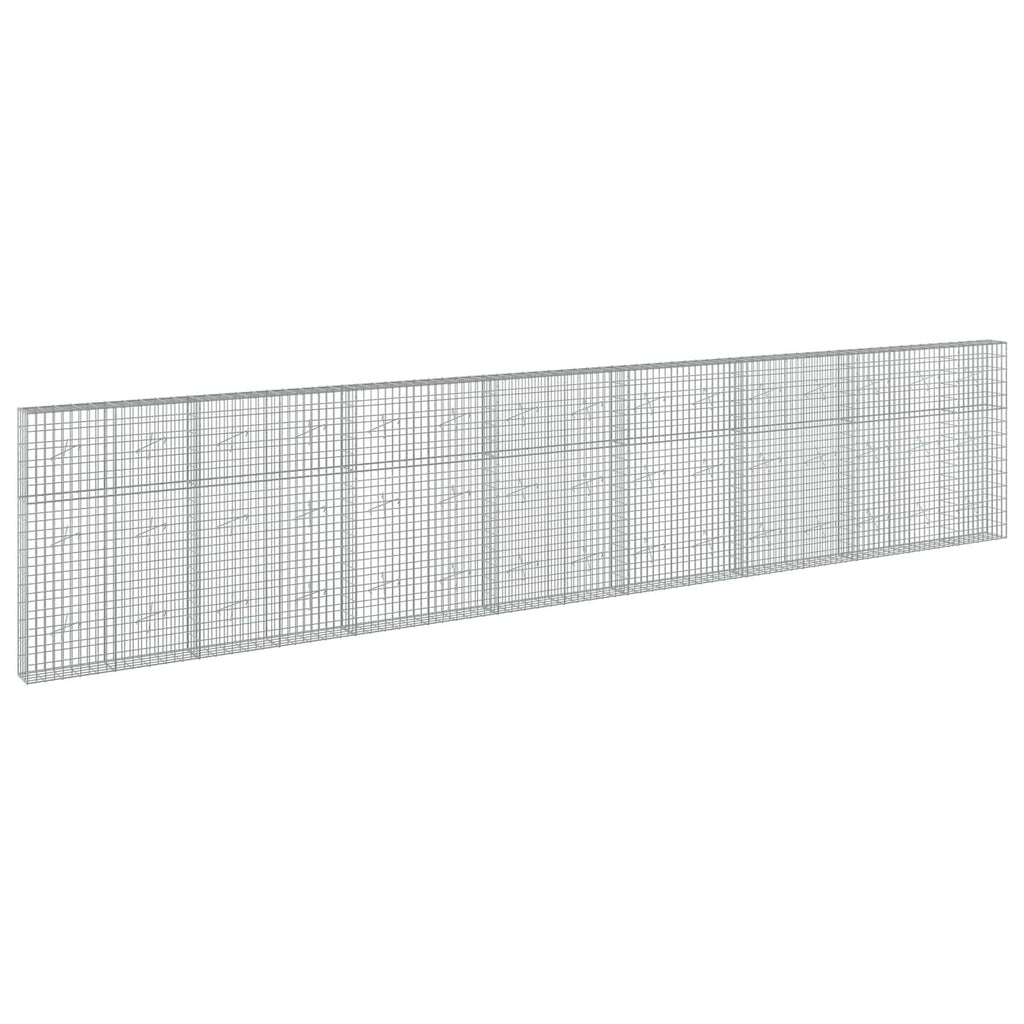 vidaXL Gabion z drutu 3,5 mm i siatką 5x10 cm 750x20x150 cm