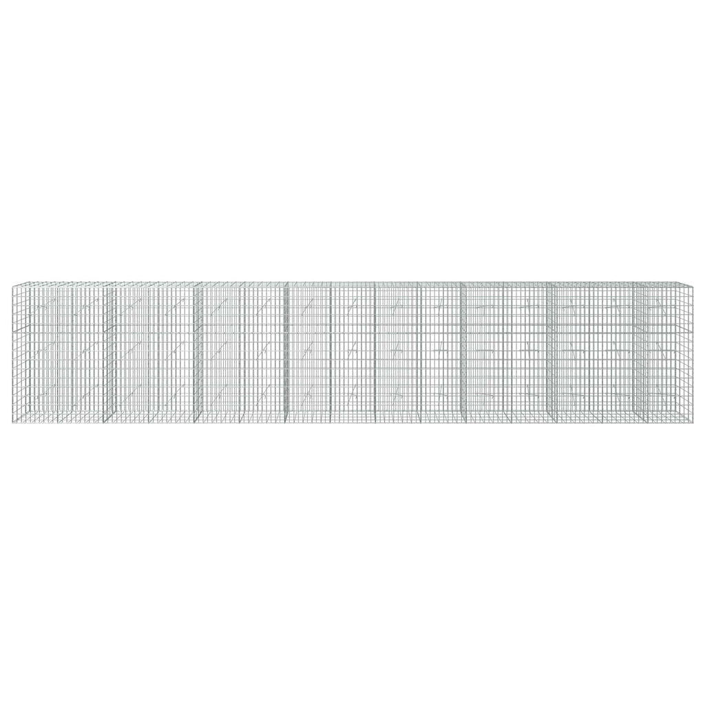 vidaXL Gabion z drutu 3,5 mm i siatką 5x10 cm 750x20x150 cm