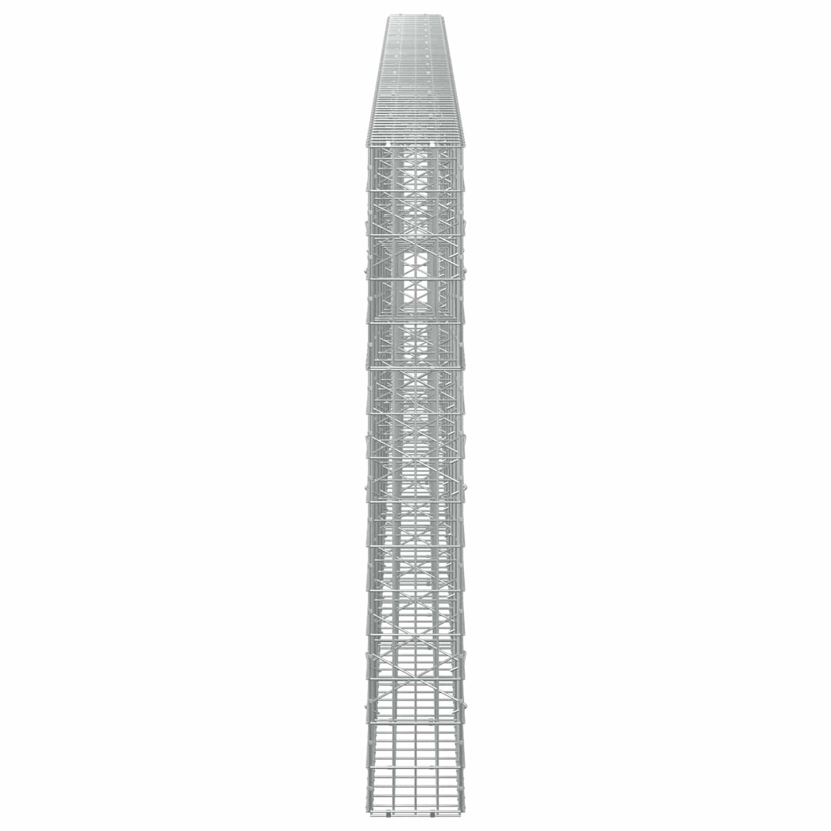 vidaXL Gabion z drutu 3,5 mm i siatką 5x10 cm 750x20x150 cm