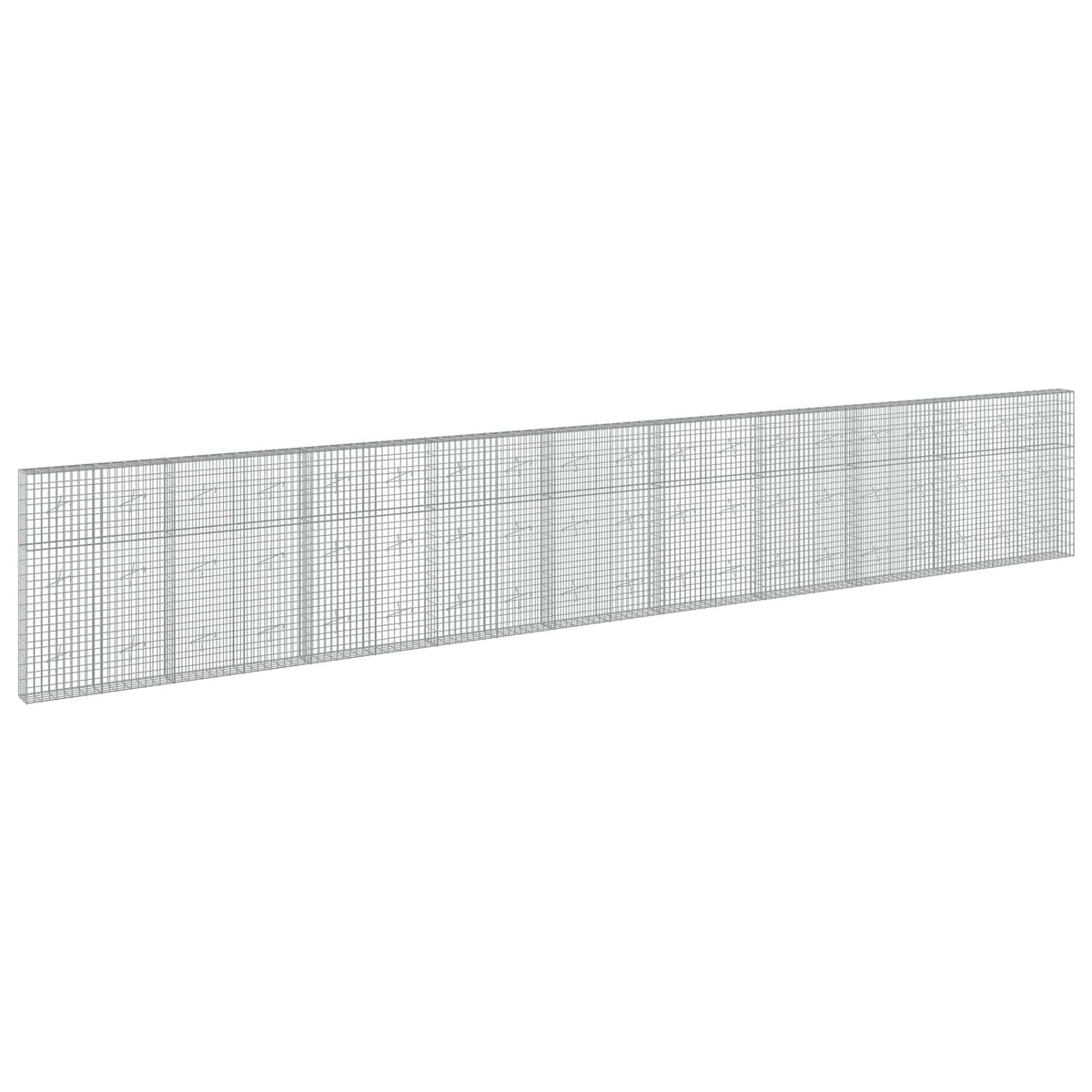 vidaXL Gabion z drutu 3,5 mm i siatką 5x10 cm 950x20x150 cm