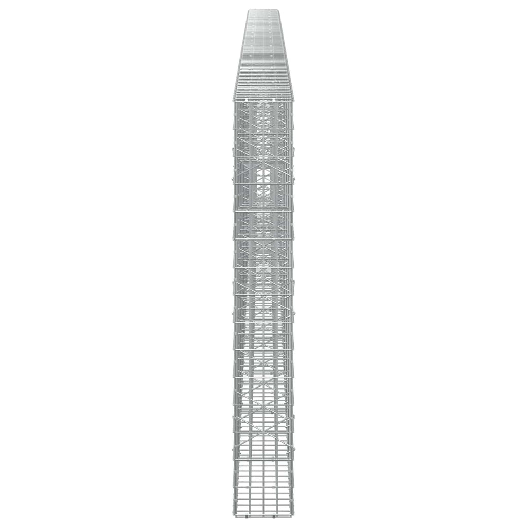 vidaXL Gabion z drutu 3,5 mm i siatką 5x10 cm 950x20x150 cm