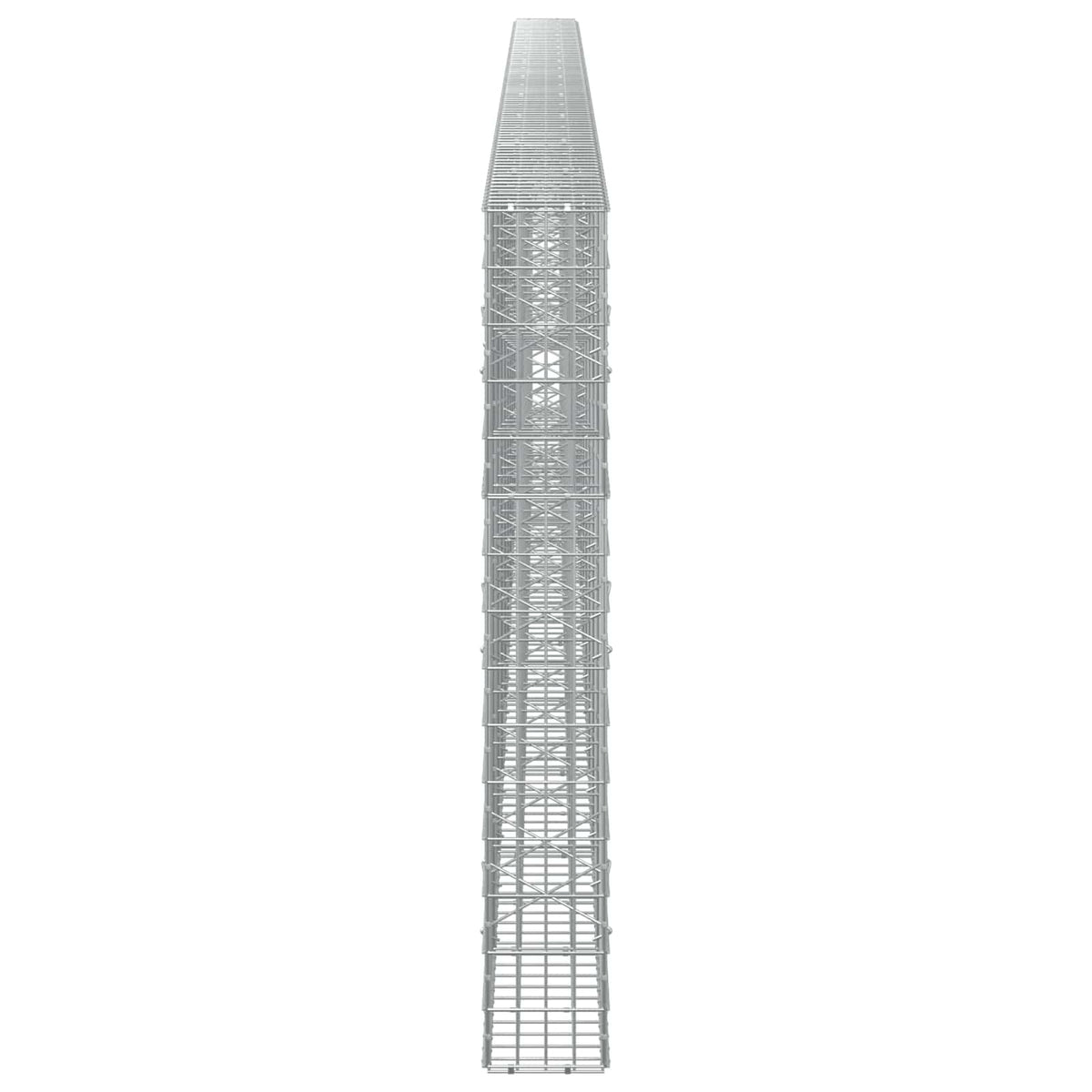 vidaXL Gabion z drutu 3,5 mm i siatką 5x10 cm 950x20x150 cm
