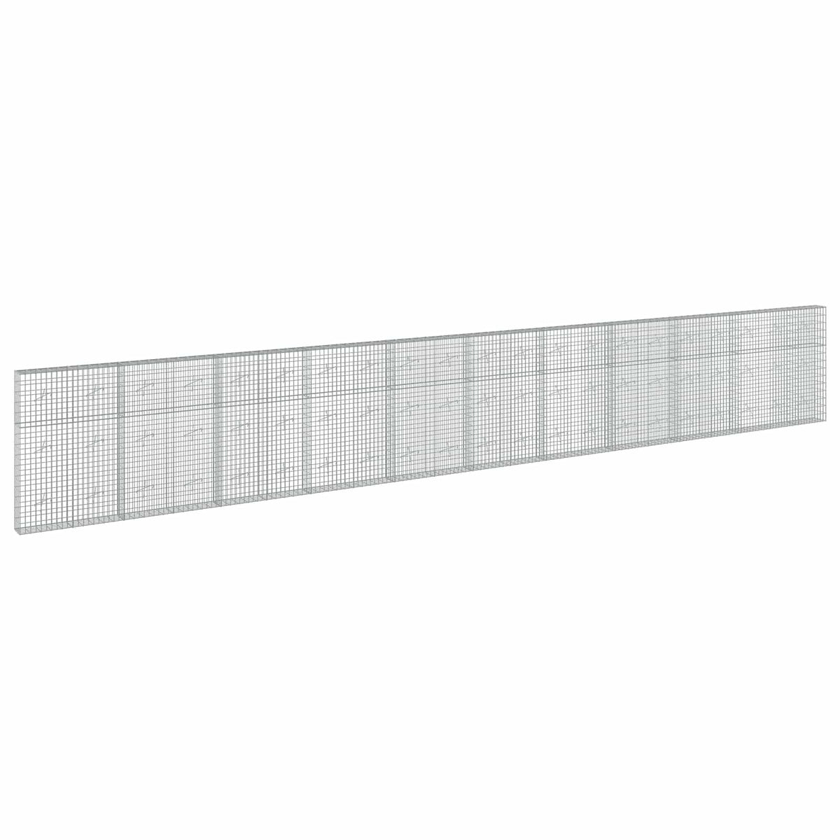vidaXL Gabion z drutu 3,5 mm i siatką 5x10 cm 1050x20x150 cm