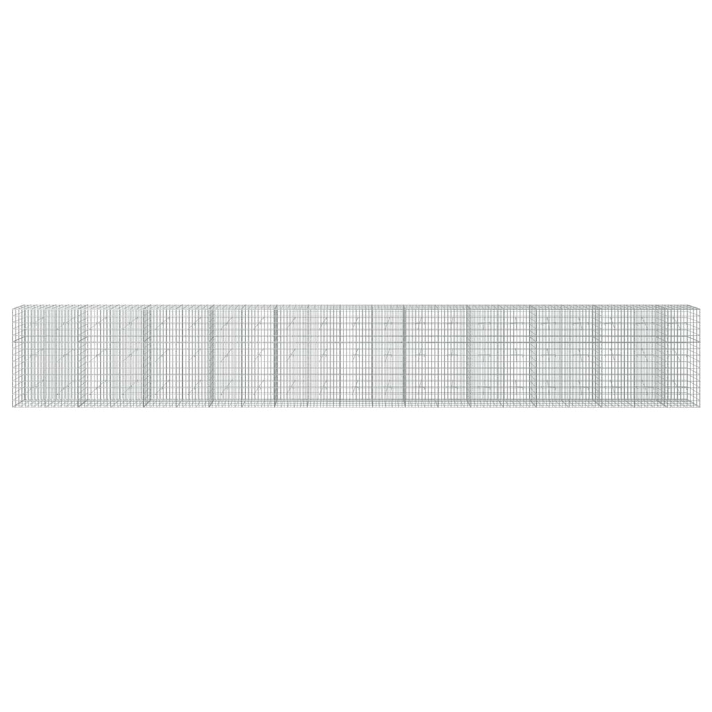 vidaXL Gabion z drutu 3,5 mm i siatką 5x10 cm 1050x20x150 cm