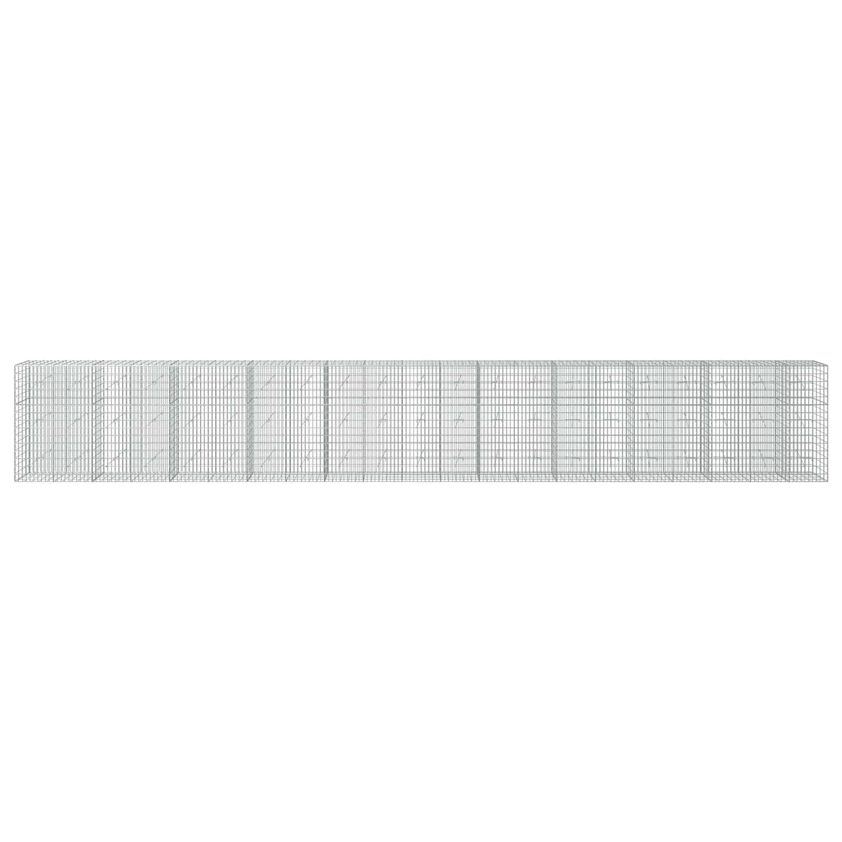 vidaXL Gabion z drutu 3,5 mm i siatką 5x10 cm 1050x20x150 cm