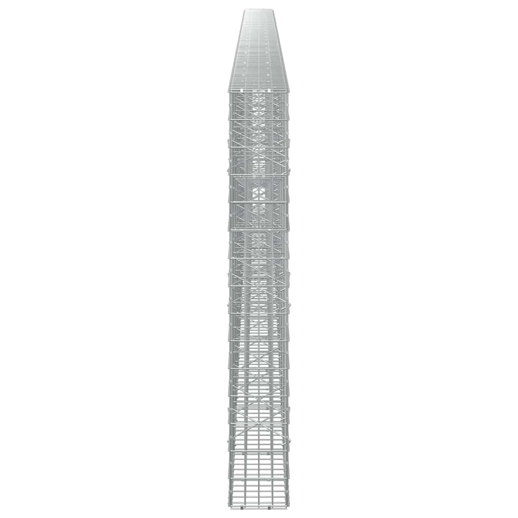 vidaXL Gabion z drutu 3,5 mm i siatką 5x10 cm 1050x20x150 cm