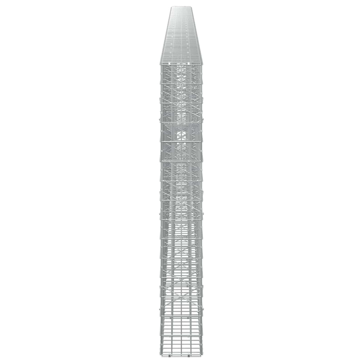 vidaXL Gabion z drutu 3,5 mm i siatką 5x10 cm 1050x20x150 cm